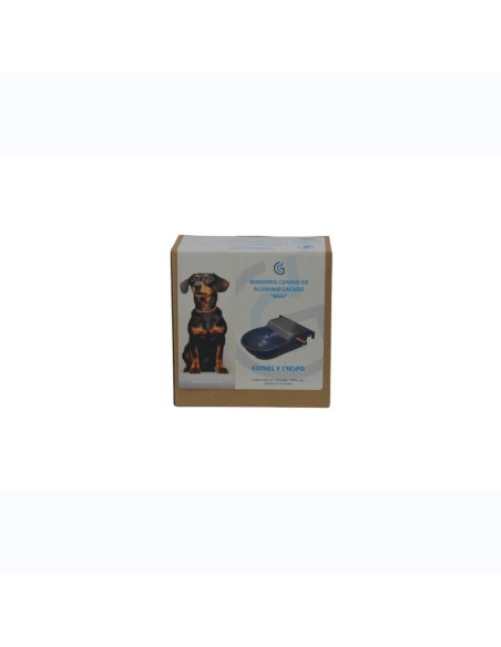 Mini bebedouro canino LATERAL em alumínio lacado, capacidade 0,5 l