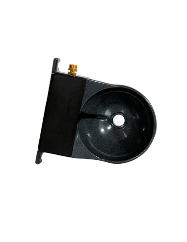 Lacquered aluminum canine waterer, capacity 1 l