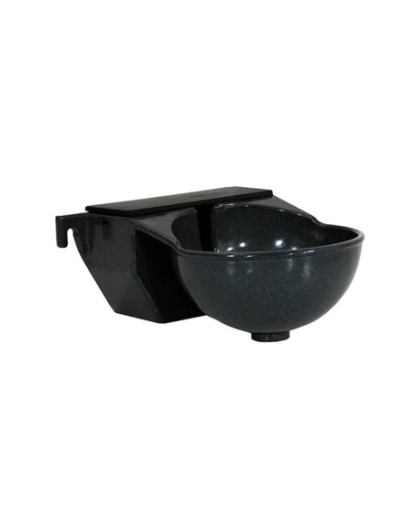 Lacquered aluminum canine waterer, capacity 1 l