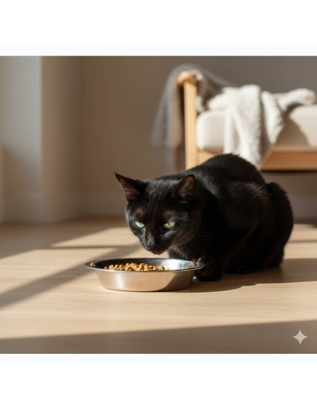 Mangeoire pour chat en acier inoxydable