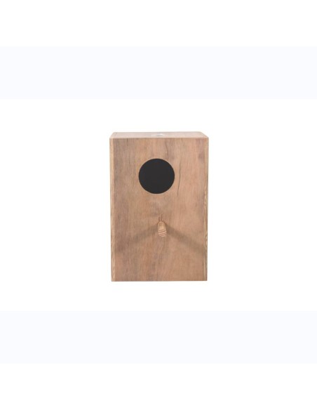 Nido de Madera para Agapornis (14x14x23 cm) – Refugio Vertical Especializado