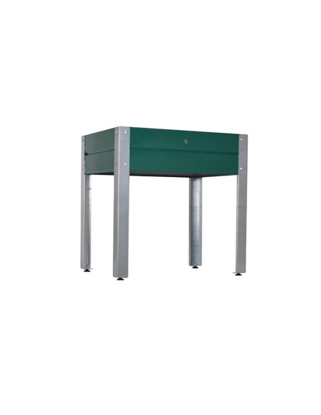 Mesa de cultivo lacada verde 80x60