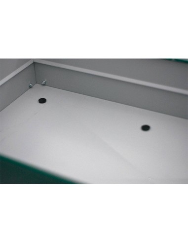 Mesa de cultivo lacada verde 80x60