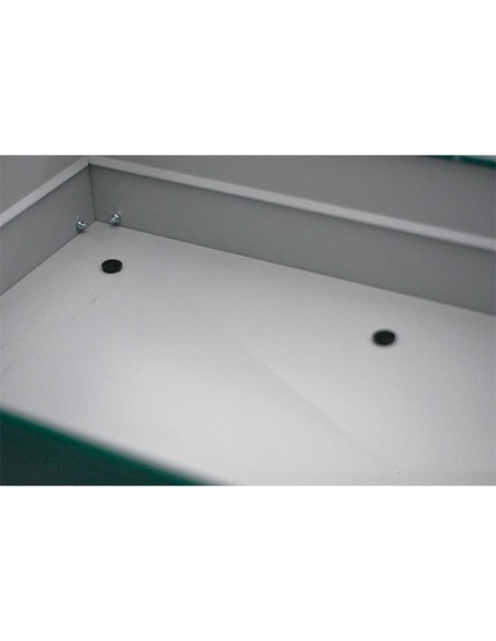 Green lacquered cultivation table 80x60