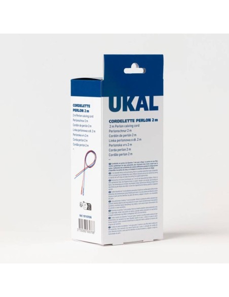 Cordón de Parto de Perlón (2 m, Ø 7 mm) – Juego Azul y Rojo para Obstetricia
