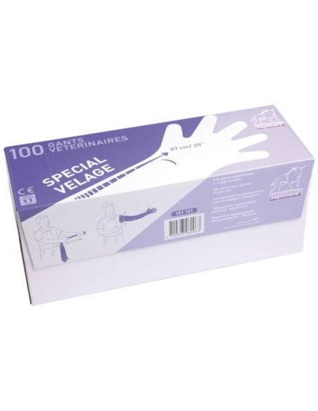 Guantes de Parto Septicare X100 (Caja de 100 u., 87 cm) – Tacto y Resistencia Ukal