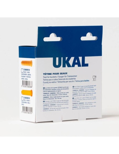 Pack de 5 Tetinas Cilíndricas Rojas Tétiblue de 10 cm (Caucho Natural) – Ukal