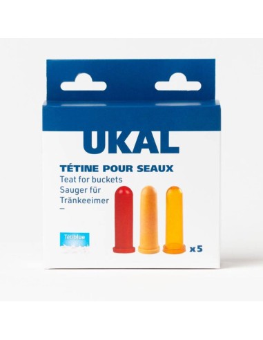 Pack de 5 Tetinas Cilíndricas Rojas Tétiblue de...