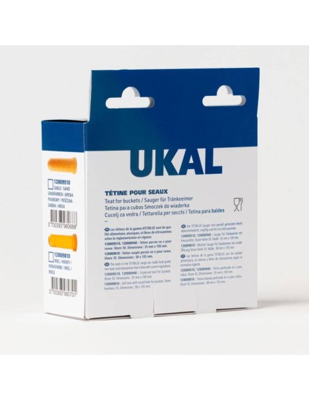 Pack de 5 Tetinas de Caucho Natural de 105 mm (Terneros y Potros) – Ukal