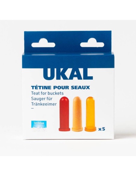 Pack de 5 Tetinas de Caucho Natural de 105 mm (Terneros y Potros) – Ukal