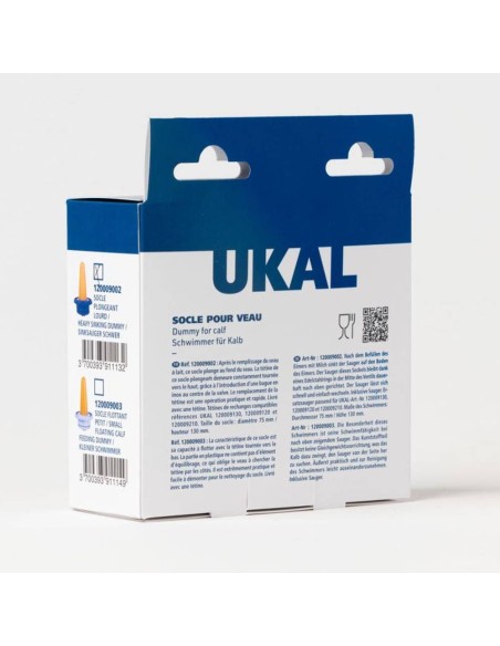 Muñeco de Ternero Tetiblue Modelo Pequeño con Tetina (ø 75 mm) – Ukal