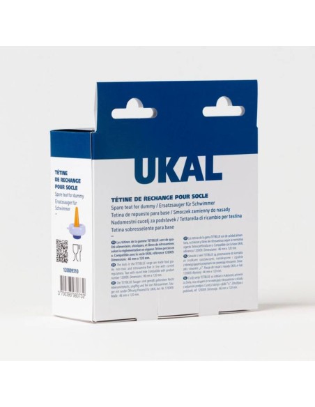 Pack de 3 Tetinas de Repuesto Tétiblue para Flotador Sumergible (46 x 120 mm) – Ukal