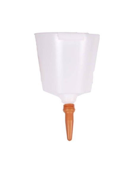 Cubo Redondo de Plástico de 7 L para Terneros con 2 Tetinas Tétiblue y Válvula Blanca (Ref. 9X007) – Ukal