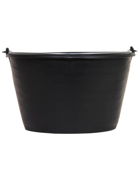 Cubo de plástico para ternera Tétiblue con asa | negro (16 L) | escala 14 l