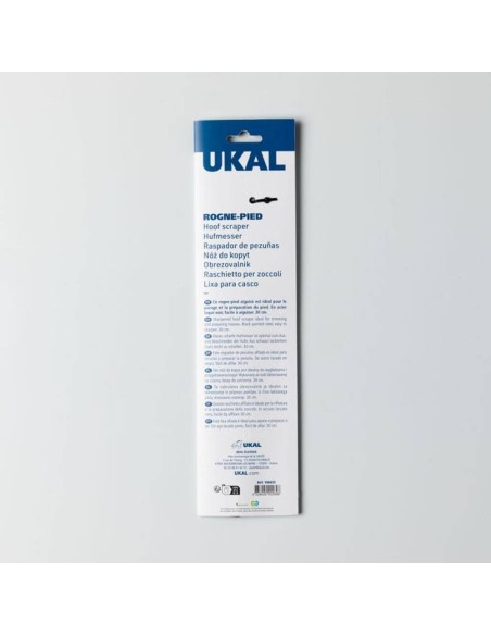 Raspador de Pezuñas Afilado en Acero Lacado Negro