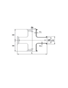 Cruz de bridas PN16 fundición dúctil brida orientable 2