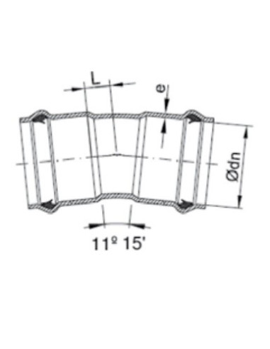 Cotovelo de plugue duplo 11° 15' Tubo de PVC de...