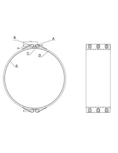 ABRAZADERA ANCHO NOMINAL 135MM/TORNILLERIA INOX 304 2