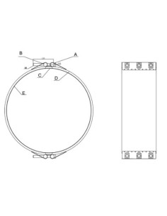 ABRAZADERA ANCHO NOMINAL 200MM/TORNILLERIA INOX 304 2