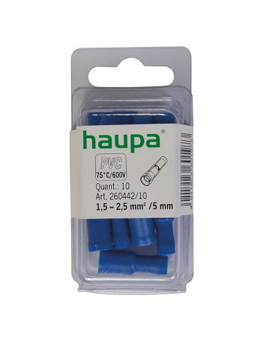 Round plug-in socket for electrical cable repairs