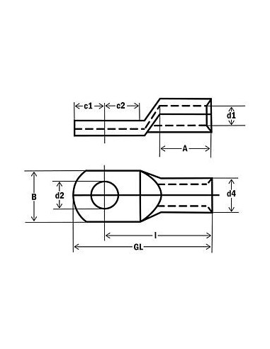 Termin Tubular Industrial tubular terminal for electrical cable repairs