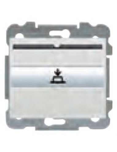 White IRIS switch/switch for card with 1 light...