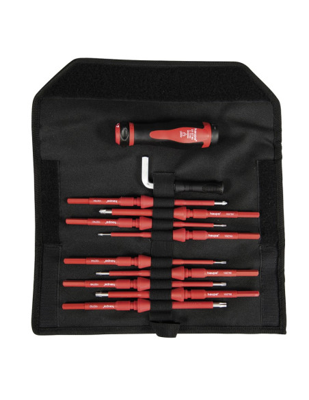 Chave de fenda dinamétrica com pontas de reposição. VarioTQ VDE Tx (11 peças)