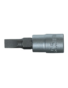 Llave de vaso destornillador ranura 1/4"