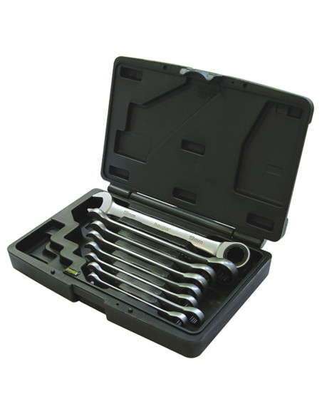 Combination wrench set 8 pcs. Size 8/19