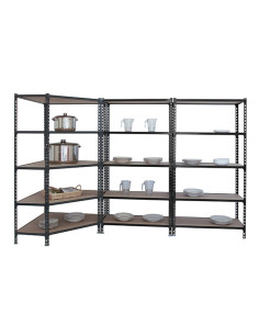 PACK MADERCLICK CORNER +2 MADER Anthracite/Wood 5 shelves