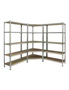 PACK MADERCLICK CORNER+2 MADER Galva/Wood 5 shelves