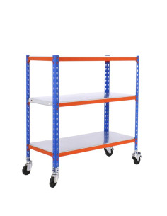 Estante SIMONCLICK PLUS Azul/Laranja/Galva 3 prateleiras...