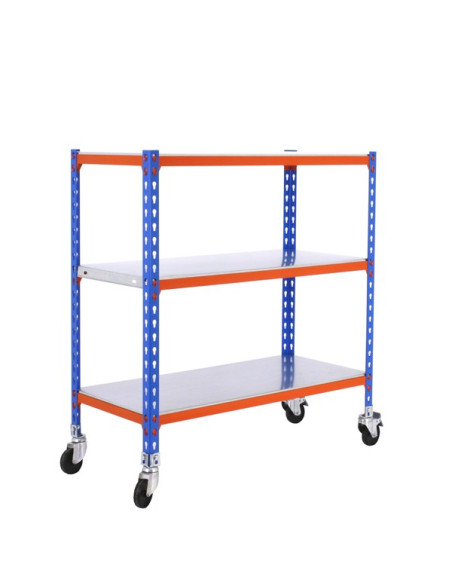 SIMONCLICK MOBILE PLUS Azul/Naranja/Galva 3 estantes