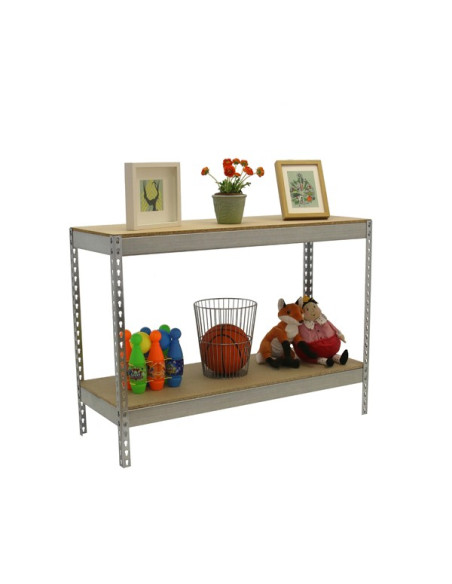 SIMONFORTE CHIPBOARD Galva/Wood Shelf 2 shelves