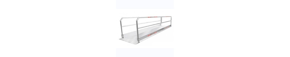 Pasarelas y plataformas de aluminio para obra y accesibilidad